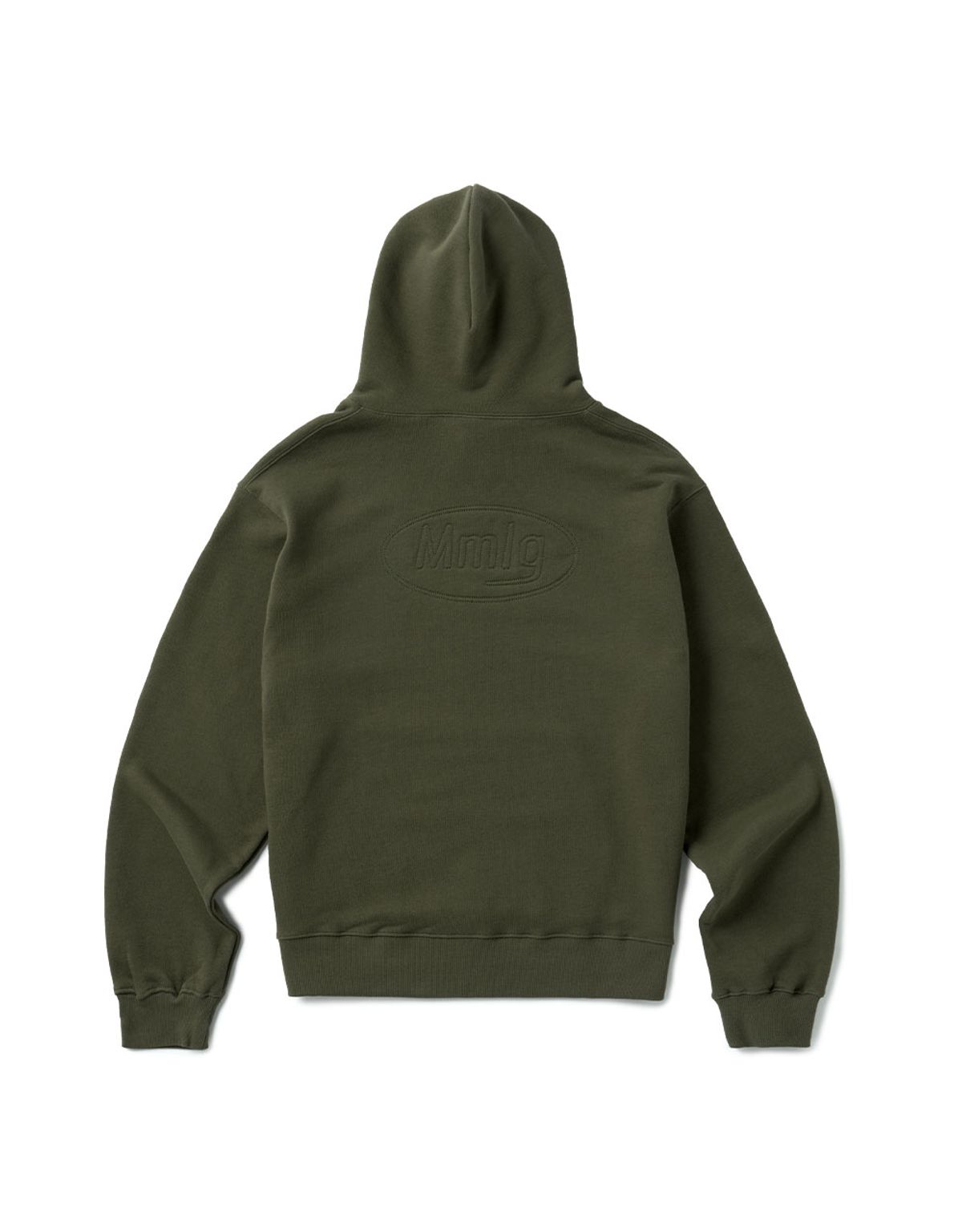 엠엠엘지(MMLG) [Mmlg] STITCH PLAY HOODIE (MOSS KHAKI)