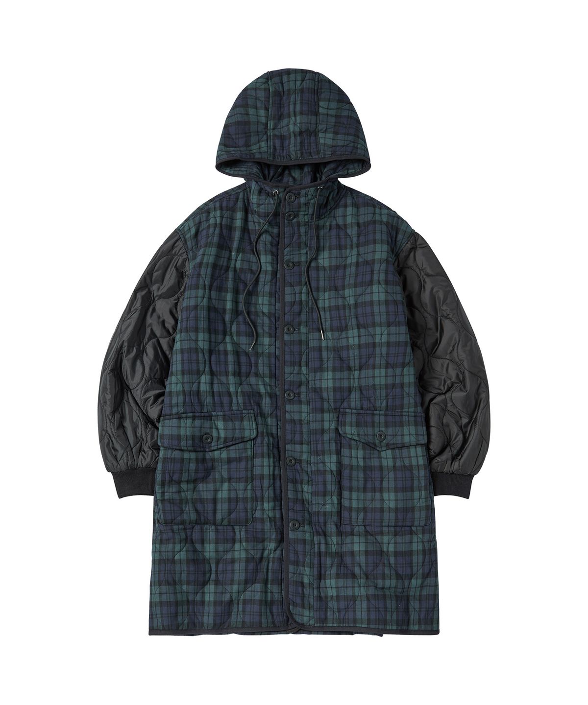 꼬모니노즈(COMONINOZ) QUILTED HOOD JUMPER [CHECK]