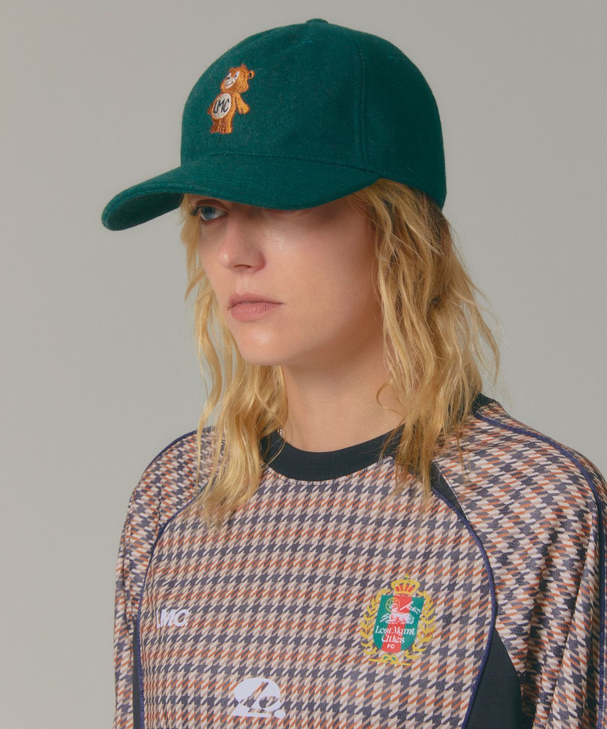 엘엠씨(LMC) EMB BEAR WOOL 6PANEL CAP green