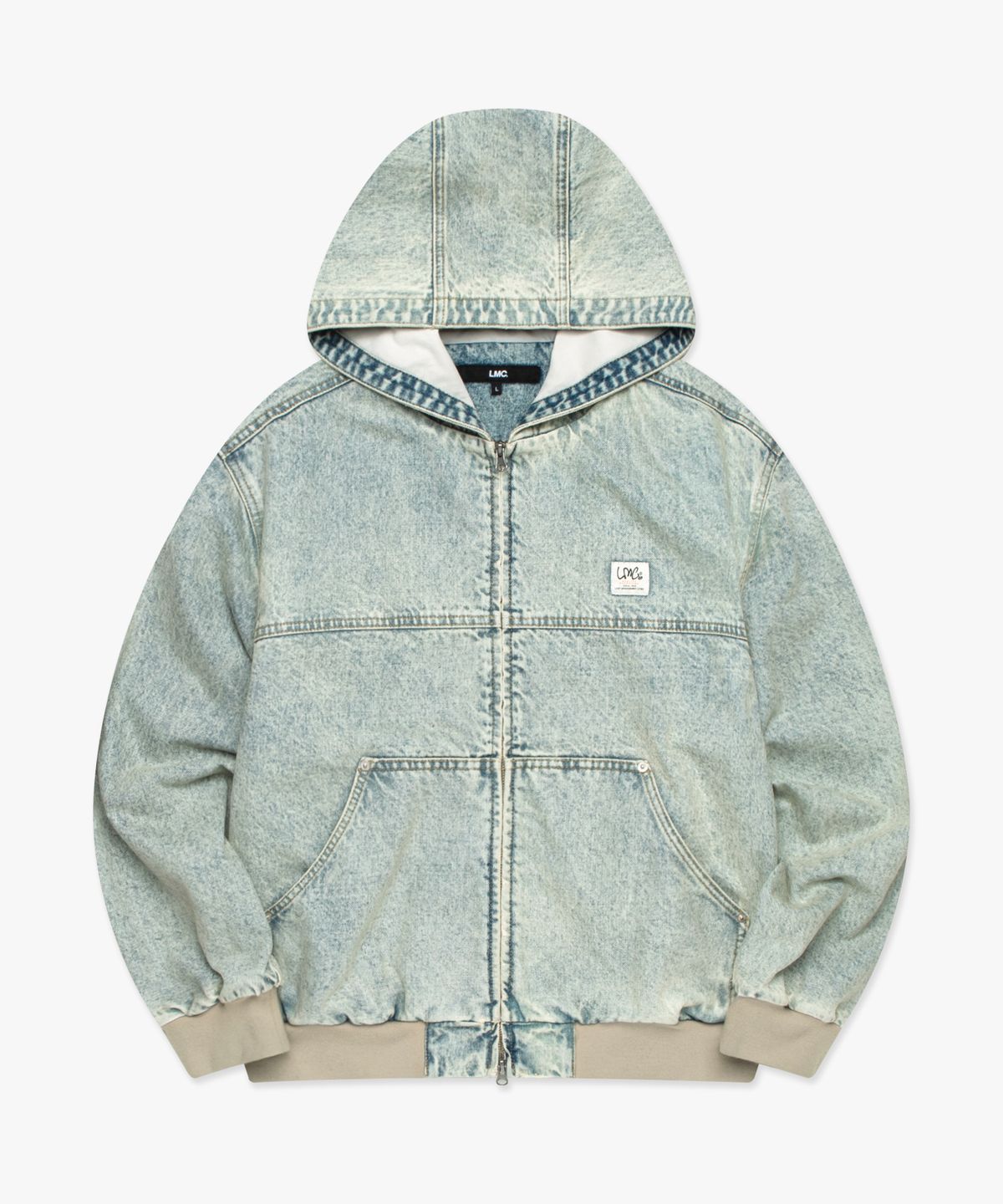 엘엠씨(LMC) DENIM WORK HOODIE JACKET light blue
