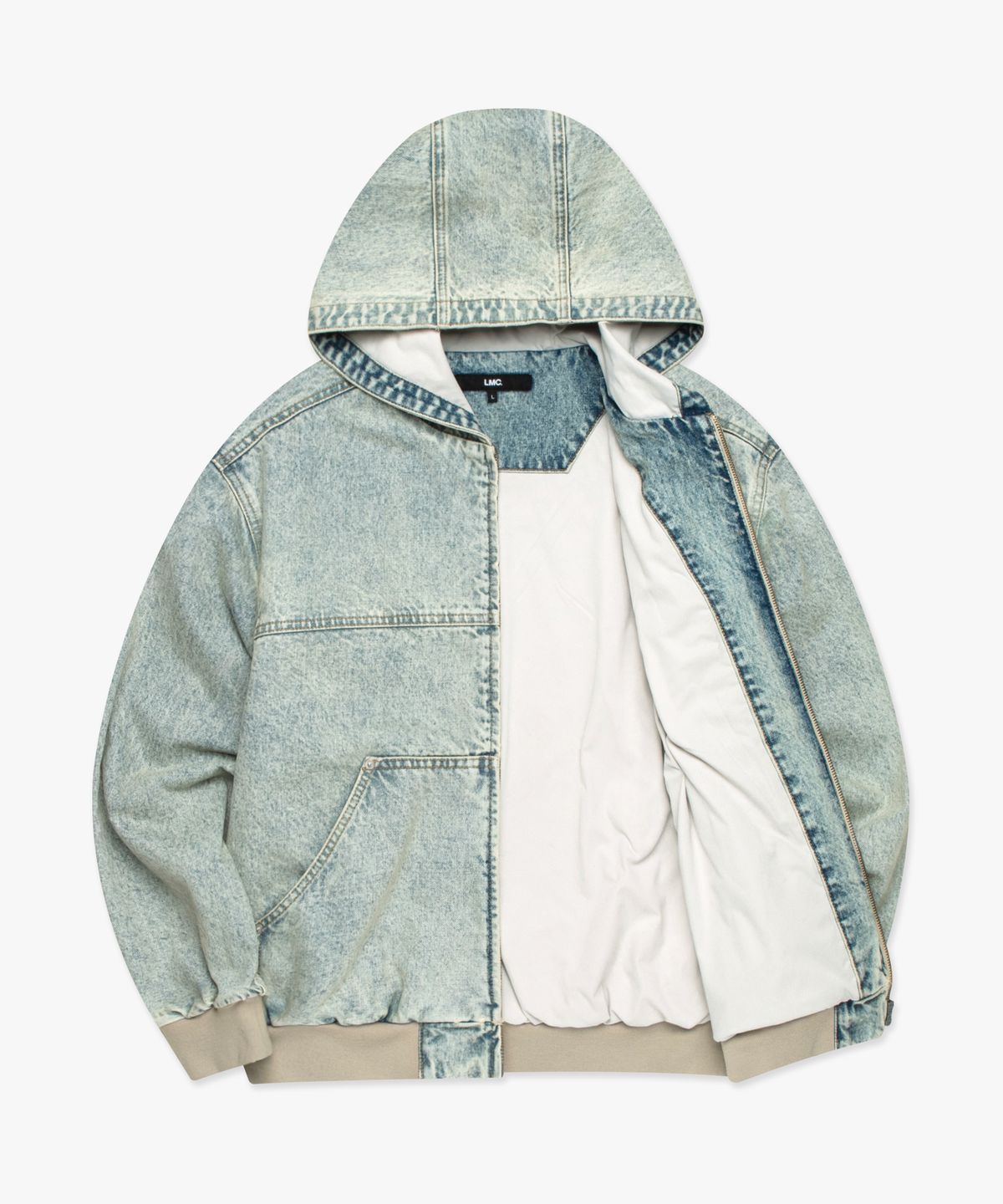엘엠씨(LMC) DENIM WORK HOODIE JACKET light blue