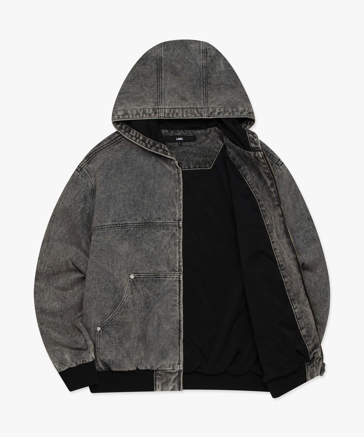 엘엠씨(LMC) DENIM WORK HOODIE JACKET gray