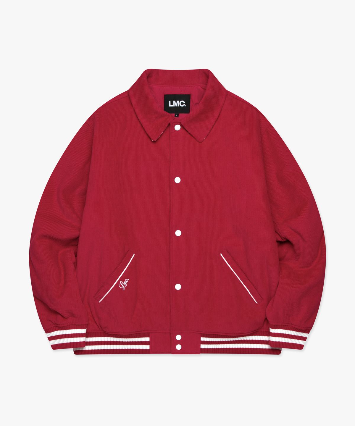 엘엠씨(LMC) CORDUROY VARSITY JACKET red