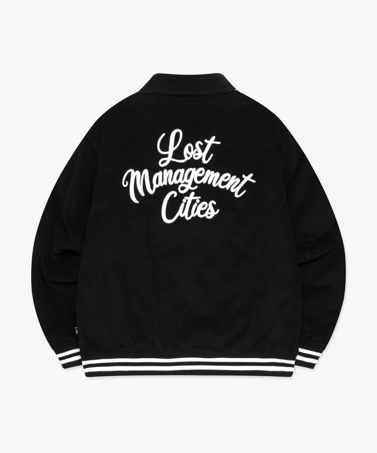 엘엠씨(LMC) CORDUROY VARSITY JACKET black