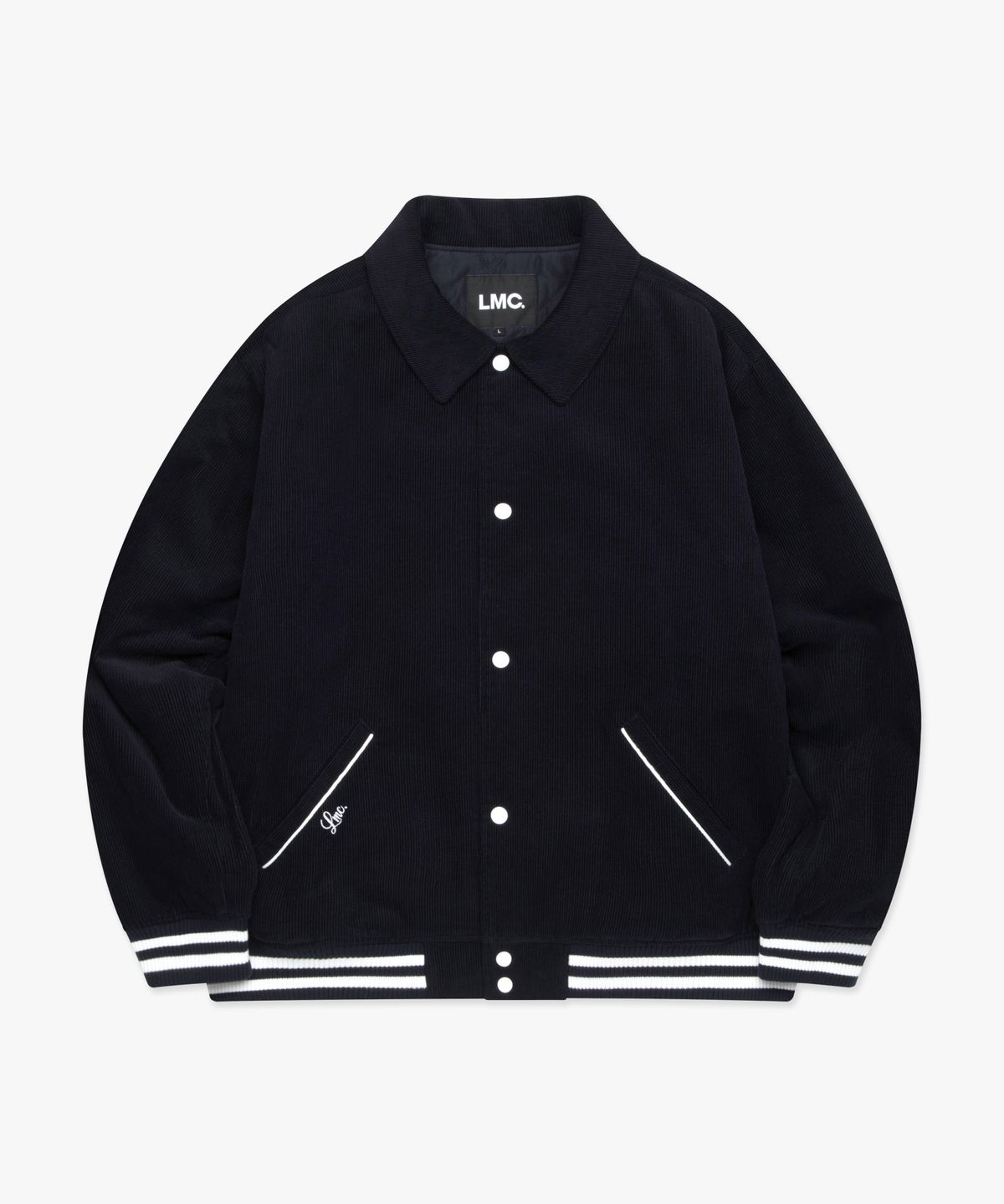 엘엠씨(LMC) CORDUROY VARSITY JACKET navy