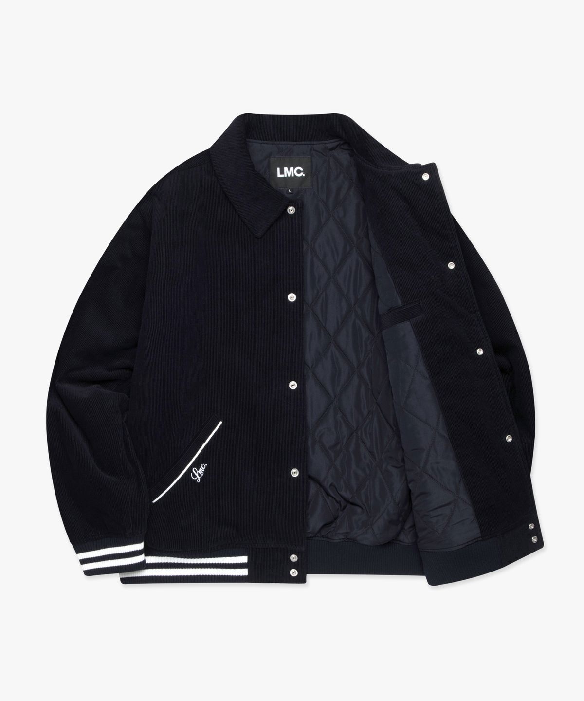 엘엠씨(LMC) CORDUROY VARSITY JACKET navy