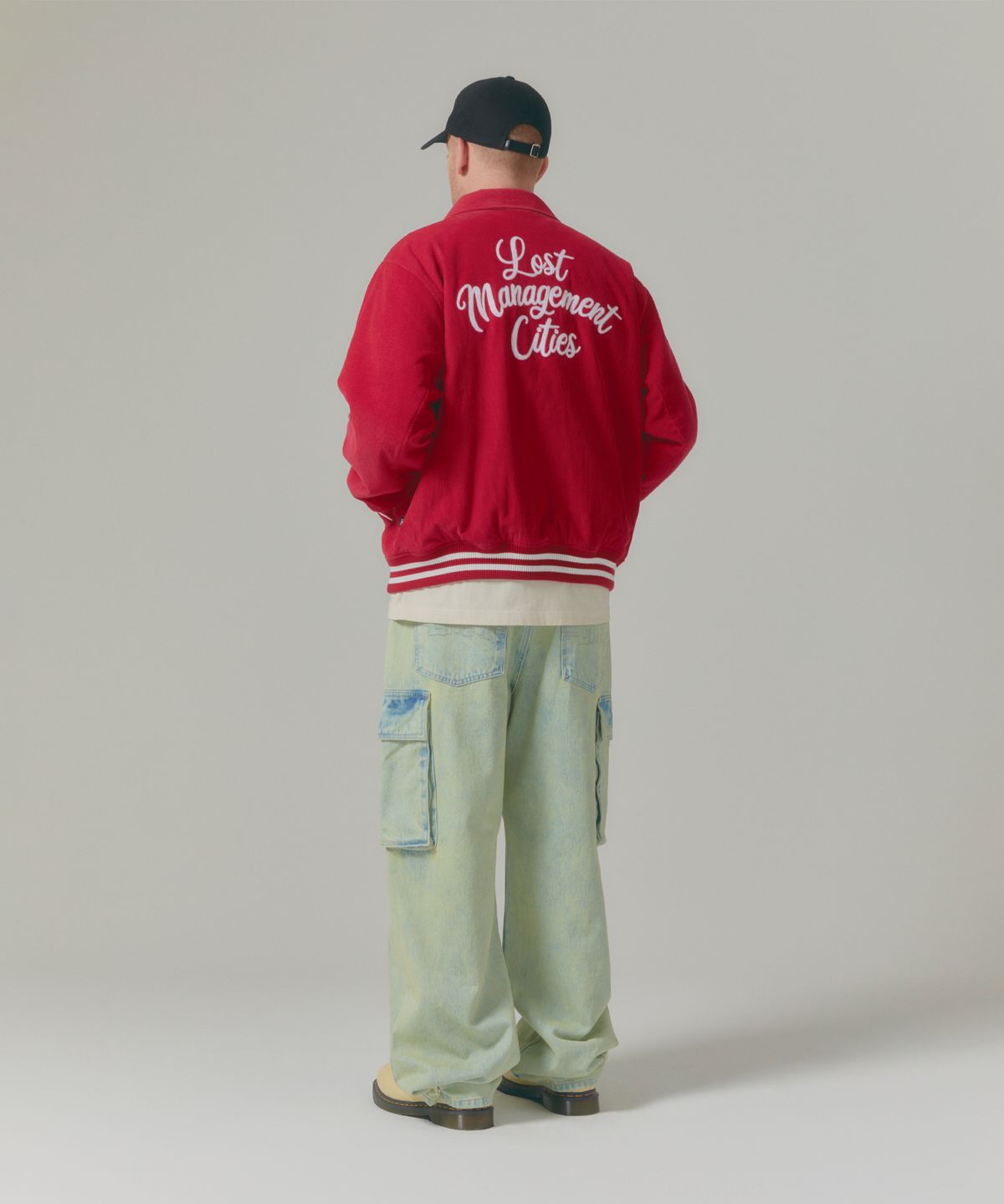 엘엠씨(LMC) CORDUROY VARSITY JACKET navy