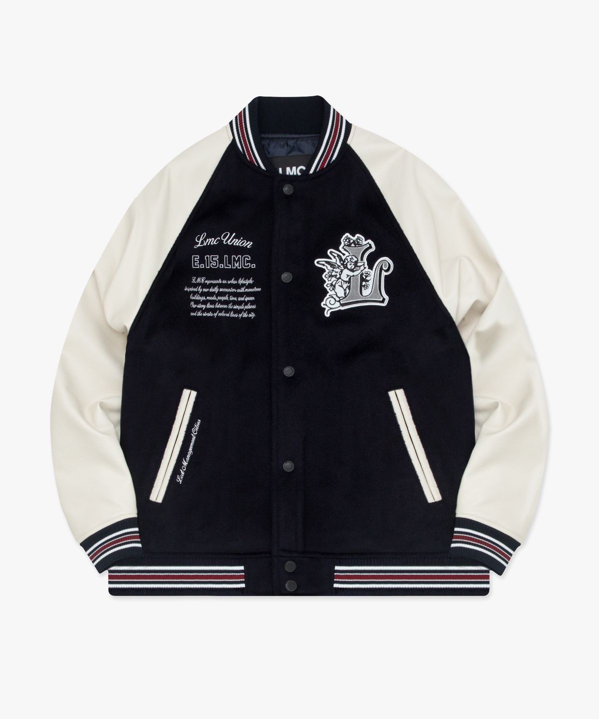 엘엠씨(LMC) UNION ANGEL VARSITY JACKET navy