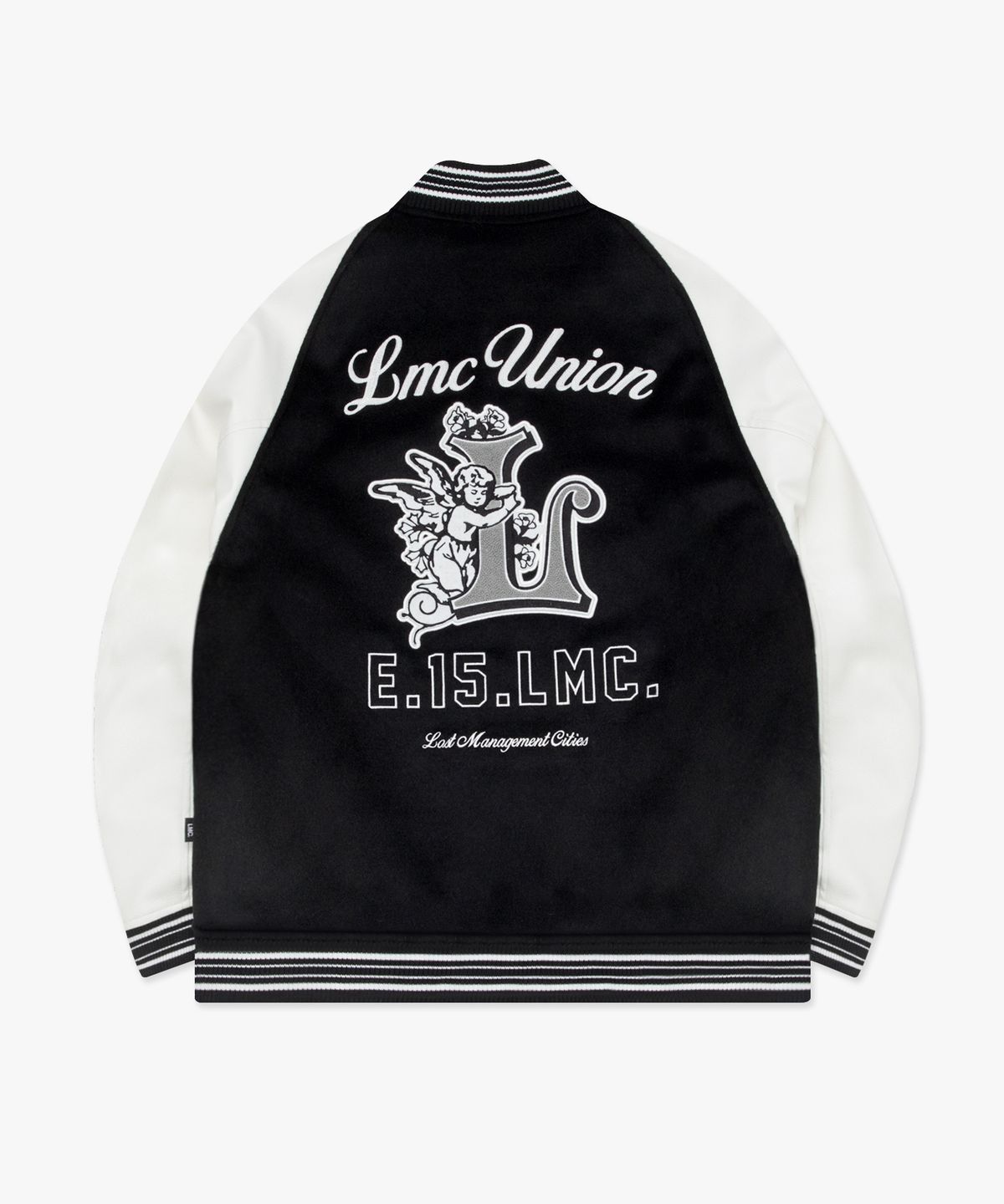 엘엠씨(LMC) UNION ANGEL VARSITY JACKET black