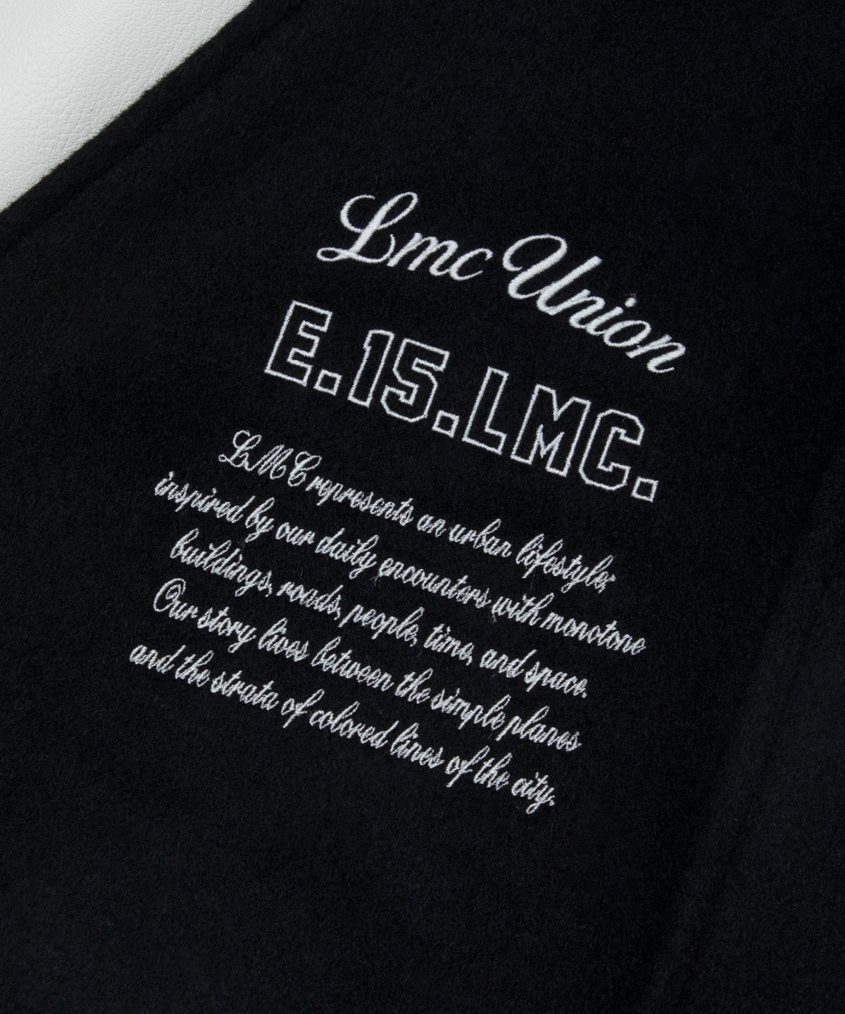 엘엠씨(LMC) UNION ANGEL VARSITY JACKET black
