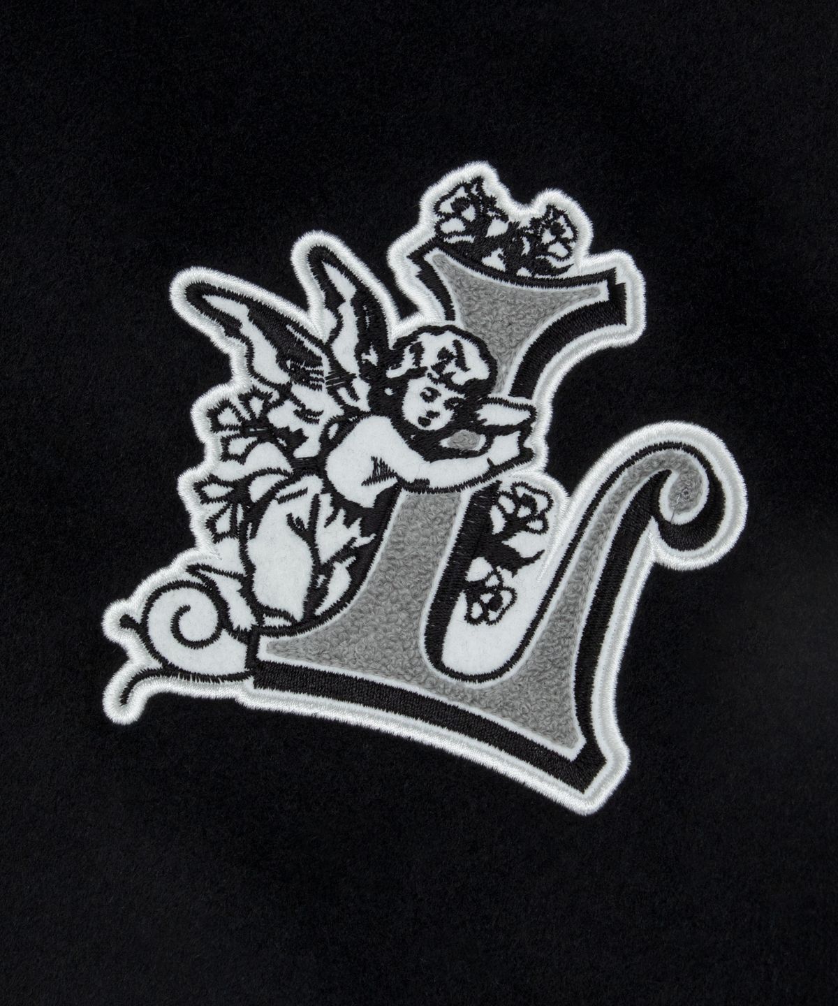 엘엠씨(LMC) UNION ANGEL VARSITY JACKET black