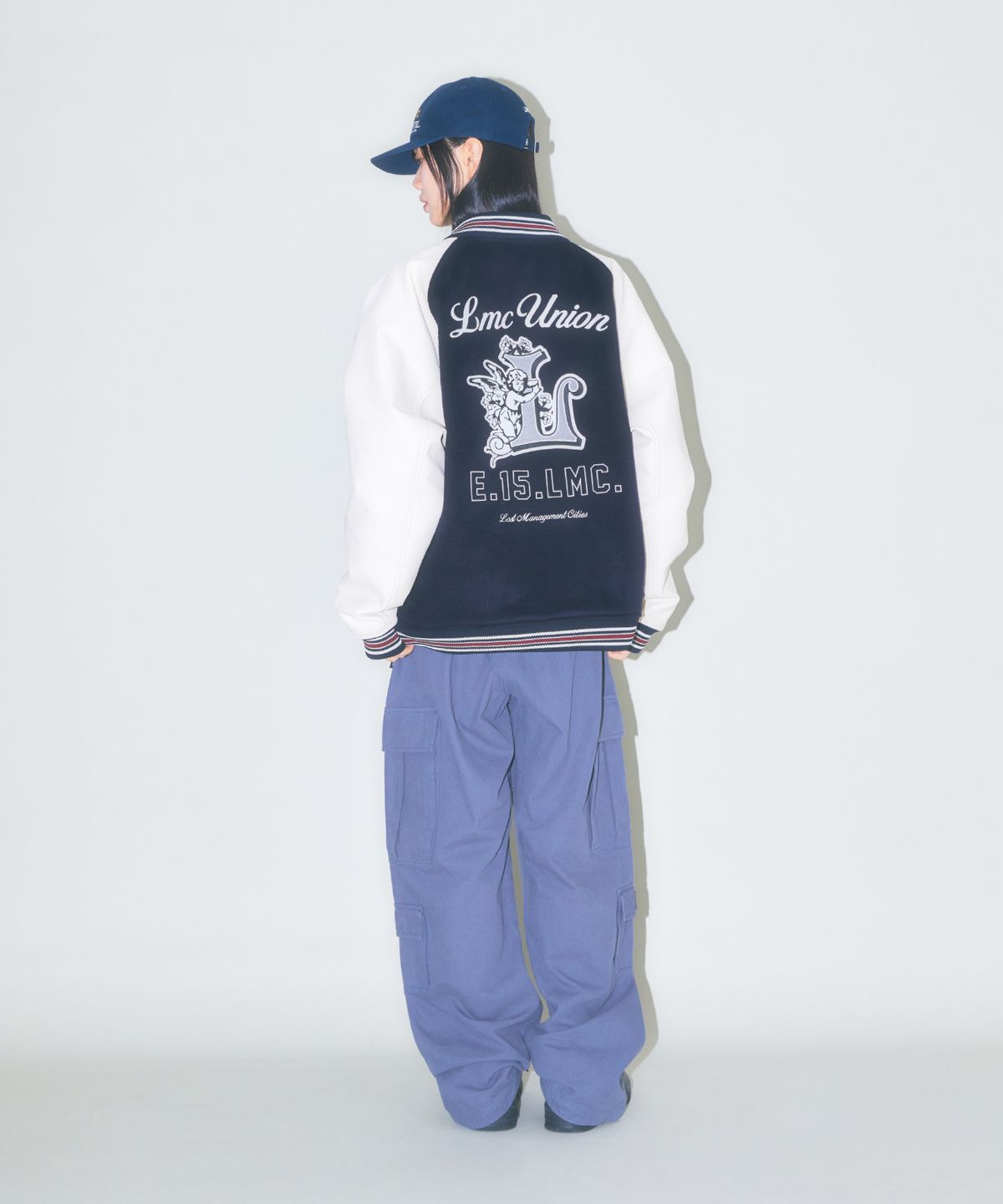 엘엠씨(LMC) UNION ANGEL VARSITY JACKET black