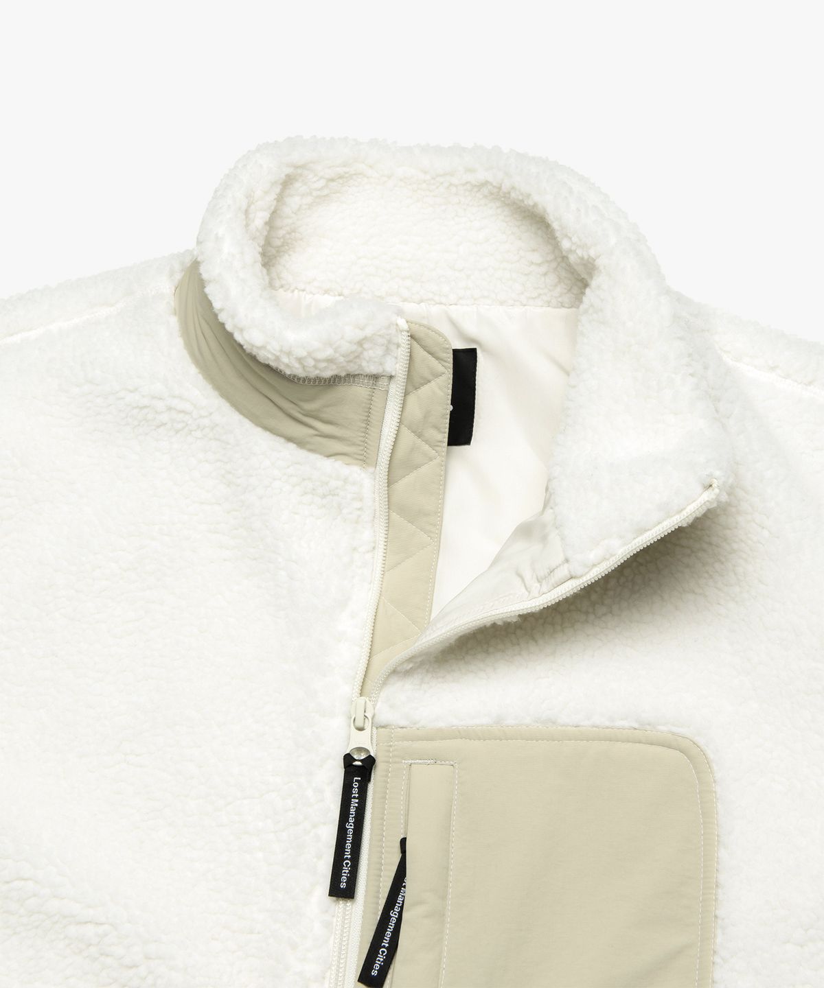 엘엠씨(LMC) SHERPA FLEECE JACKET ivory