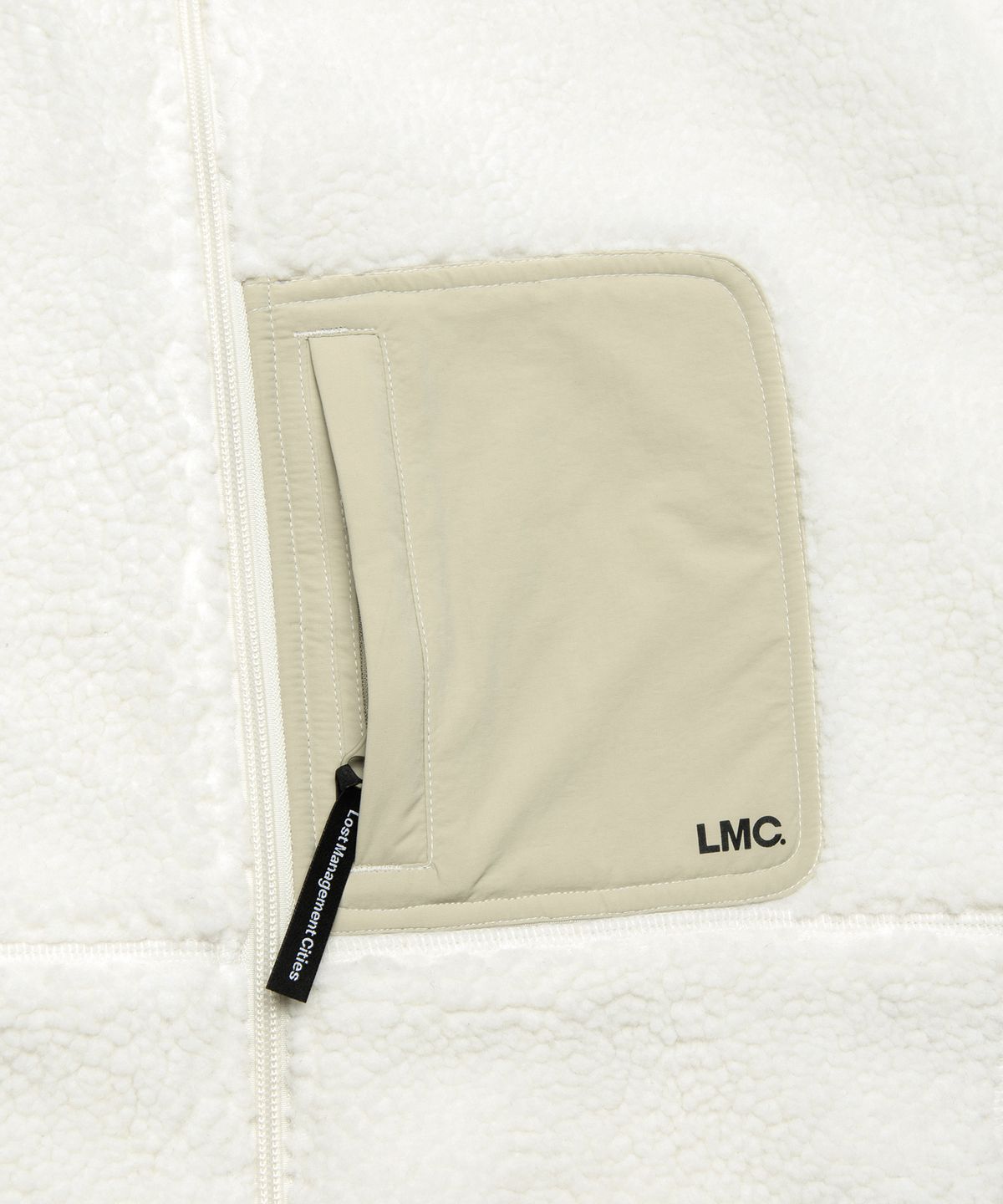 엘엠씨(LMC) SHERPA FLEECE JACKET ivory