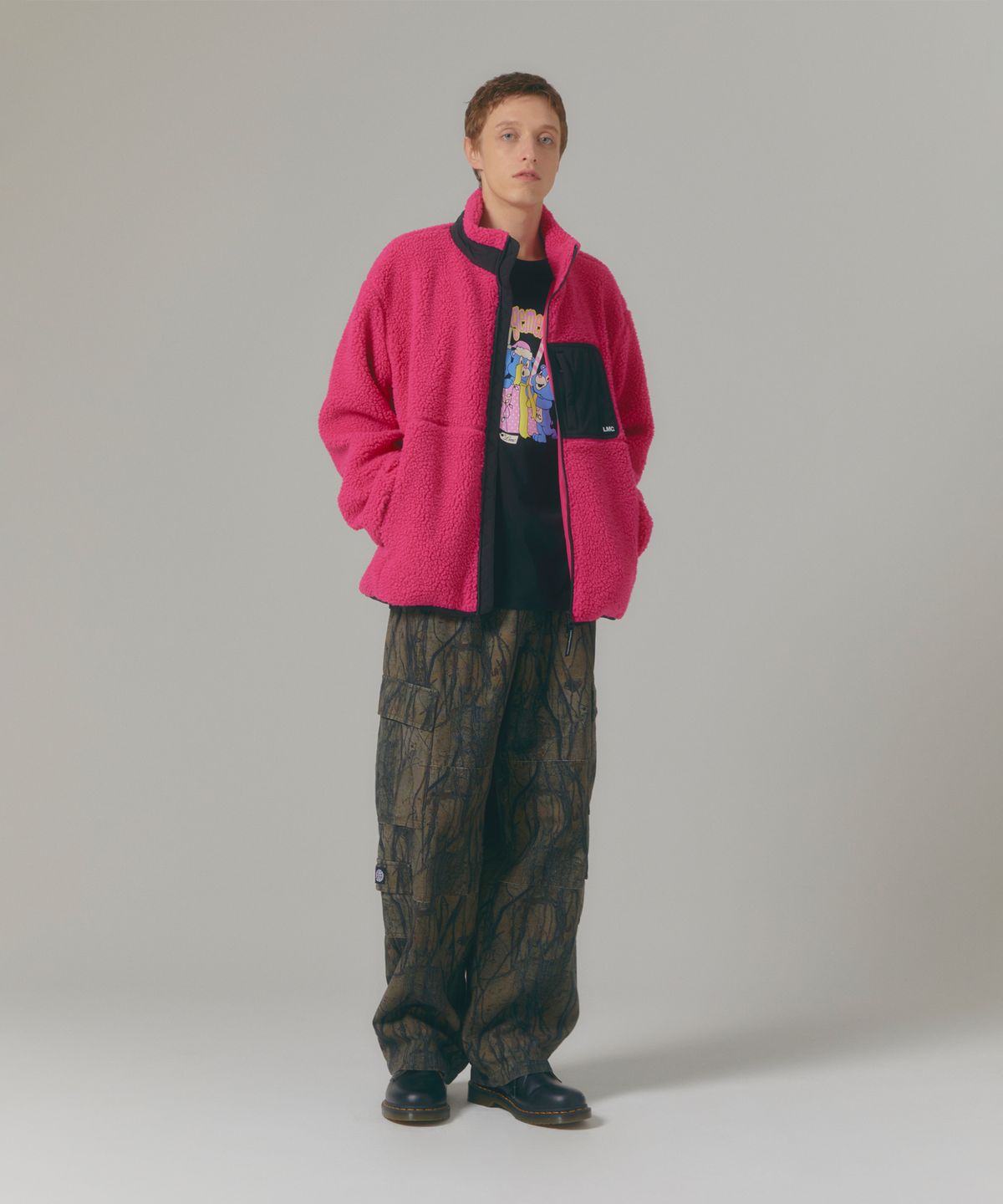 엘엠씨(LMC) SHERPA FLEECE JACKET black