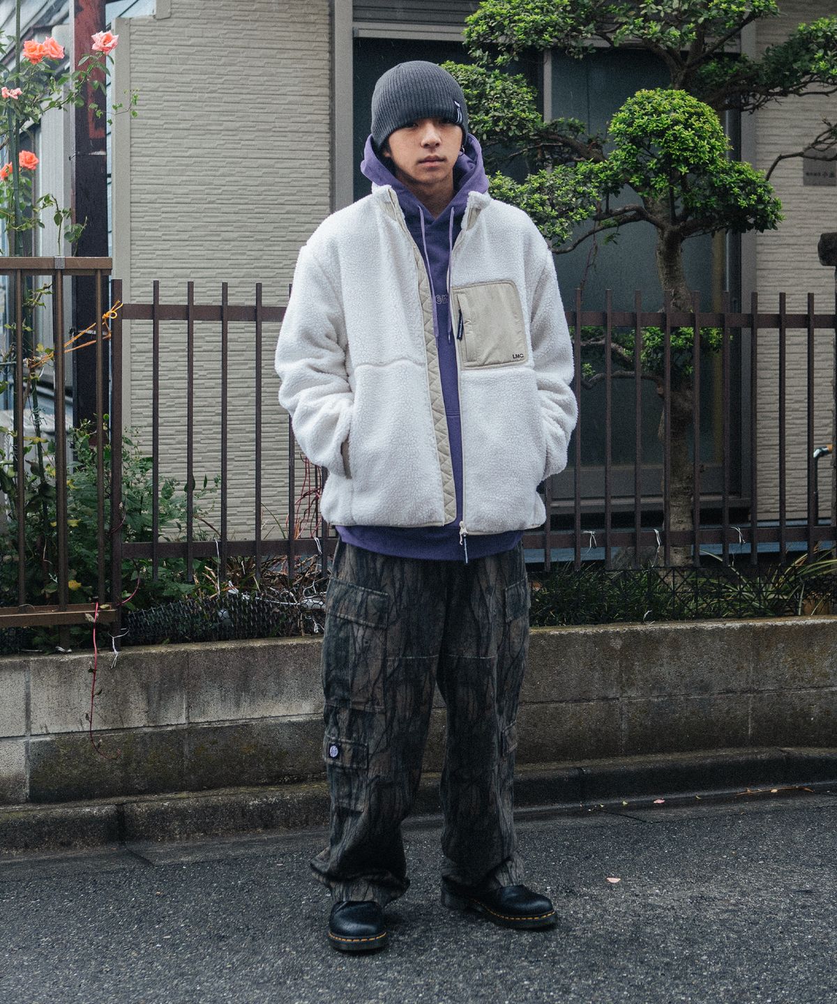 엘엠씨(LMC) SHERPA FLEECE JACKET black