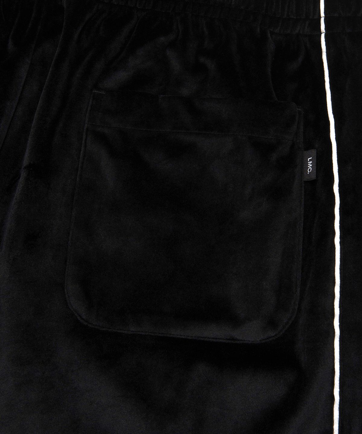 엘엠씨(LMC) VELOUR PIPING PANTS black
