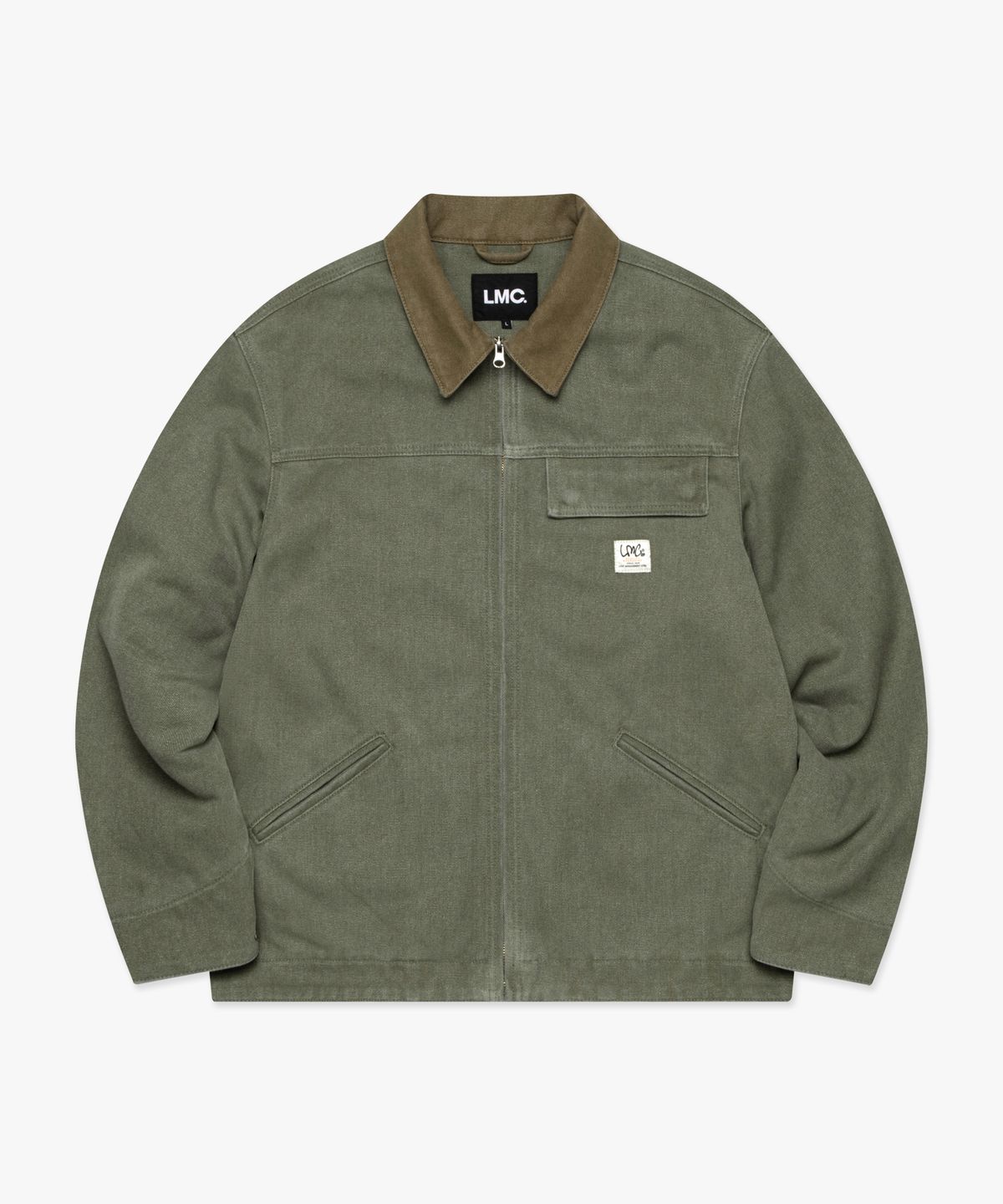 엘엠씨(LMC) WASHED CANVAS WORK JACKET olive