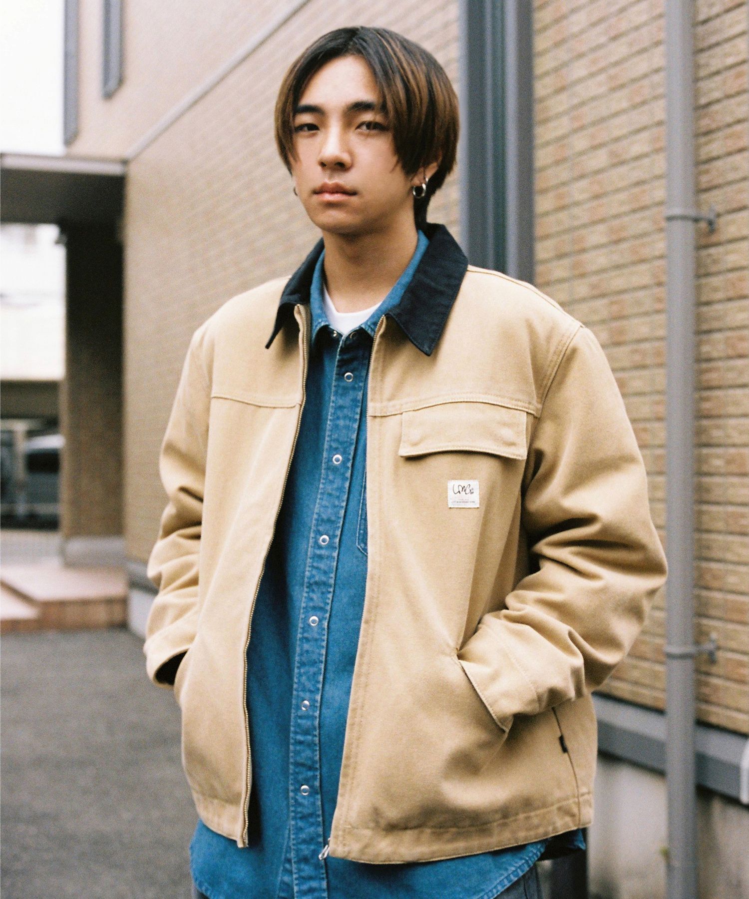 MUSINSA公式 | LMC WASHED CANVAS WORK JACKET sand