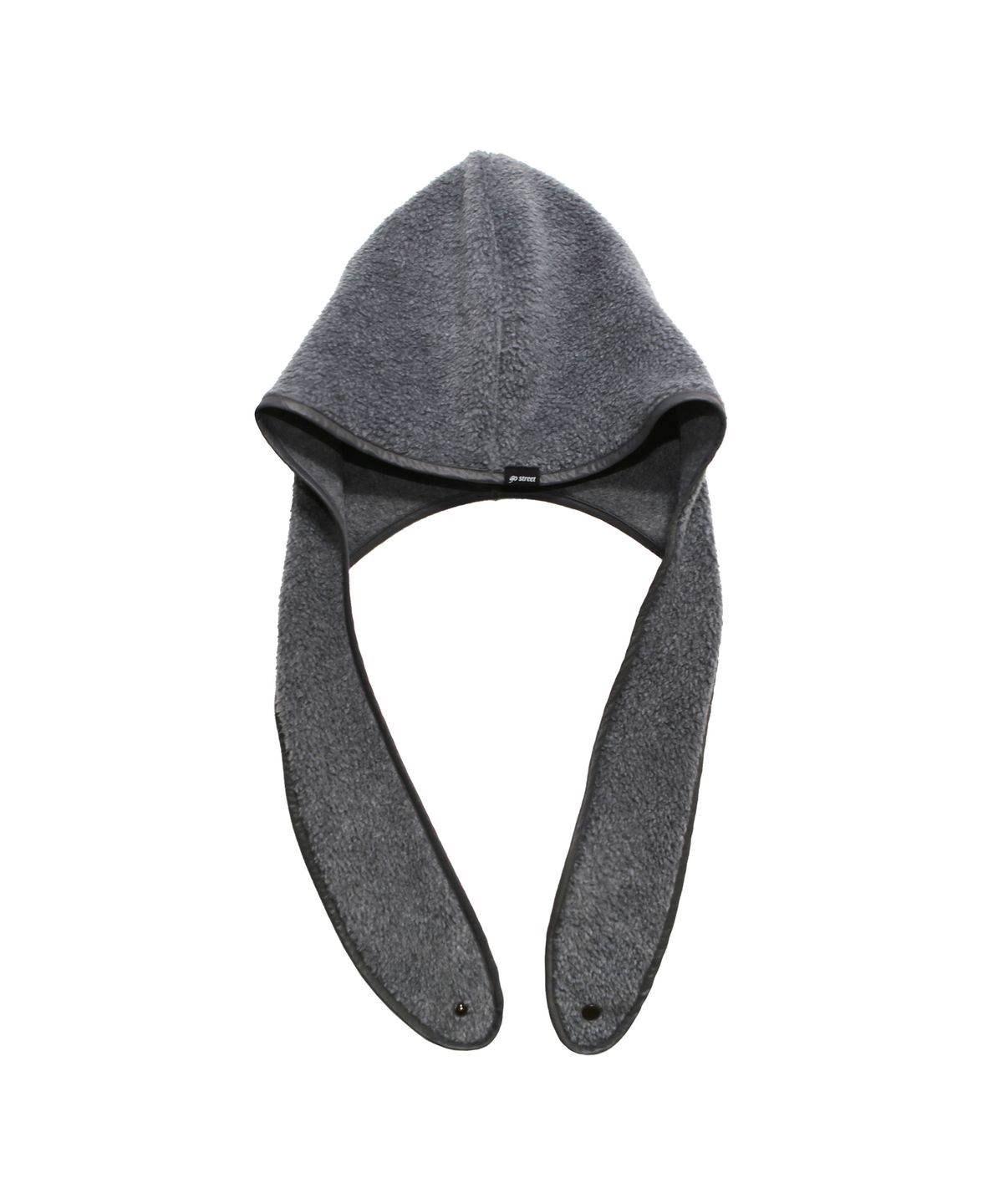 고스트릿(GOSTREET) 플리스 머플러 후드 그레이