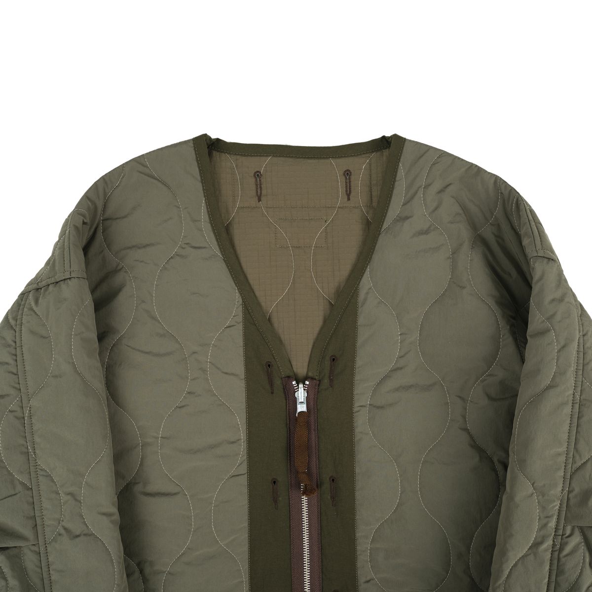 본로우(BONRROW) Reversible Liner Jacket_Ag/Kh