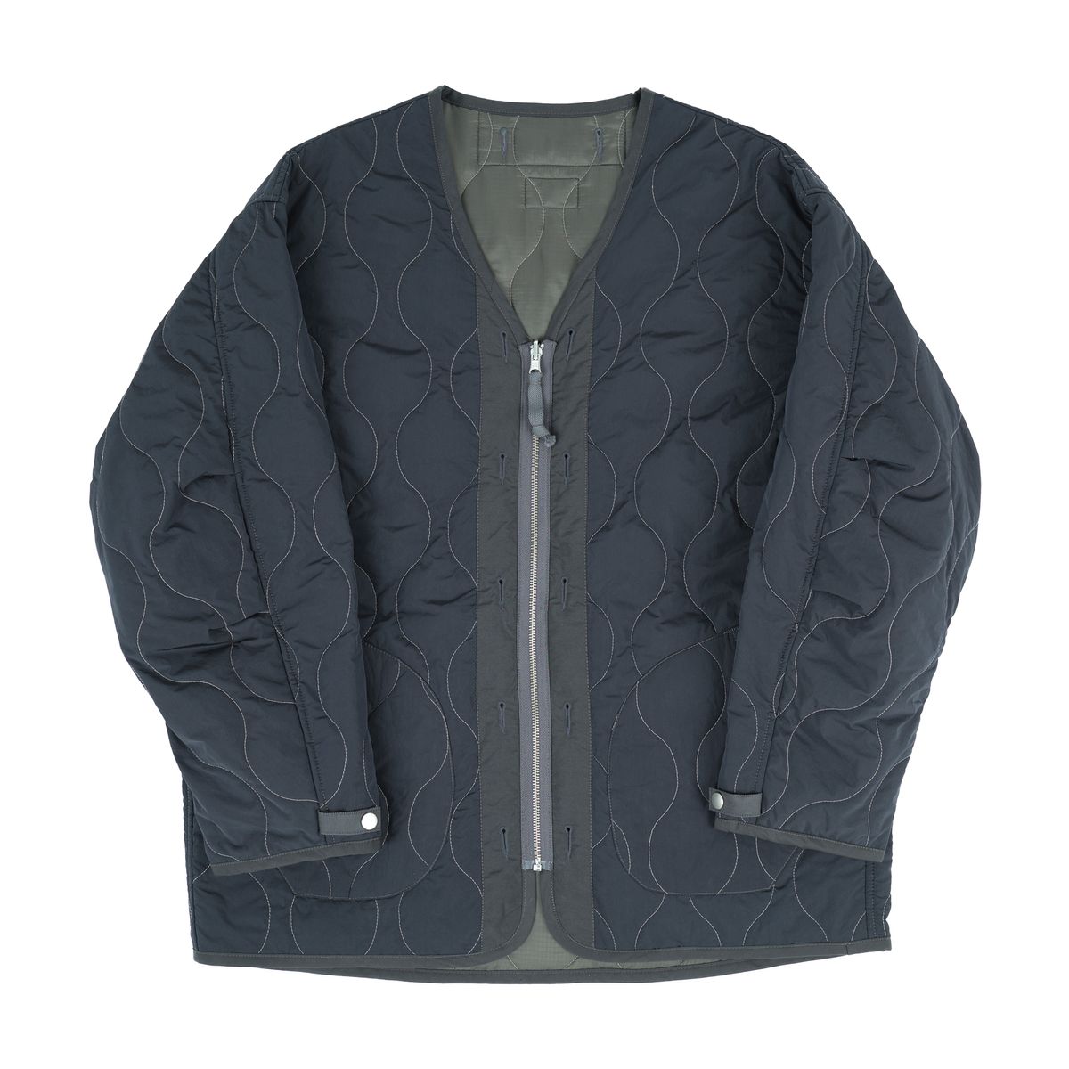 본로우(BONRROW) Reversible Liner Jacket_Ny/Ash