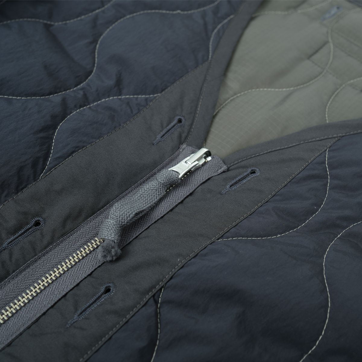 본로우(BONRROW) Reversible Liner Jacket_Ny/Ash