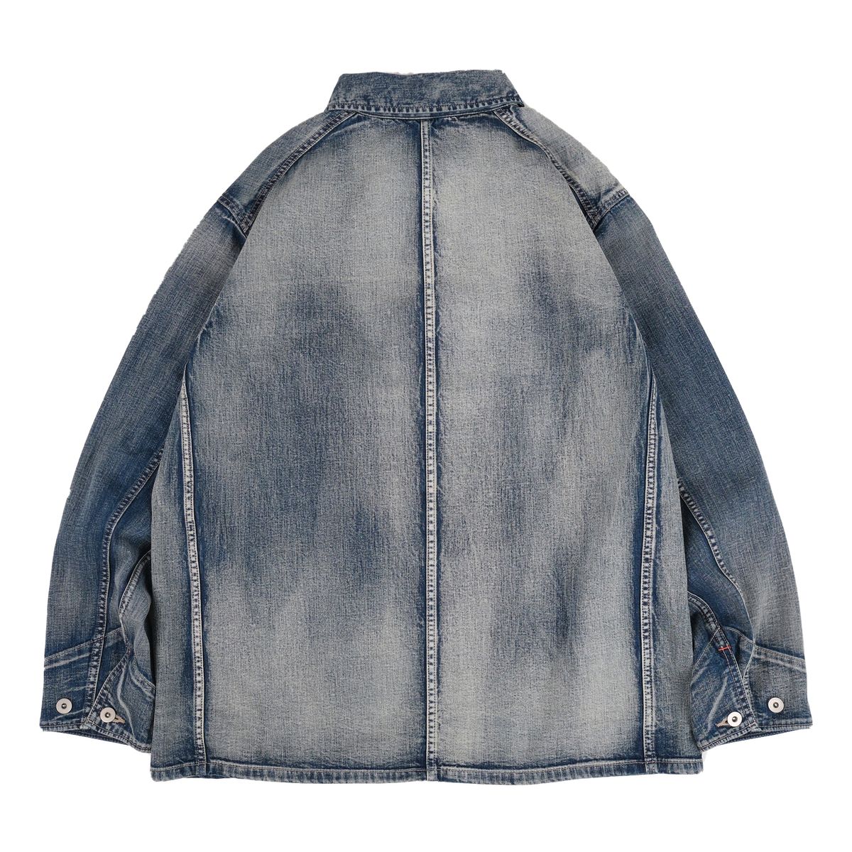 본로우(BONRROW) 40s Vintage Coverall Jacket_Bleach