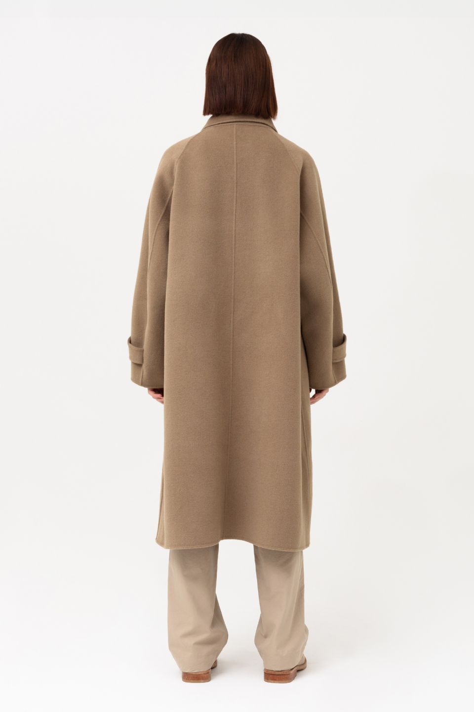 MUSINSA | BROWNYARD W Handmade Balmacaan Coat, Mocha