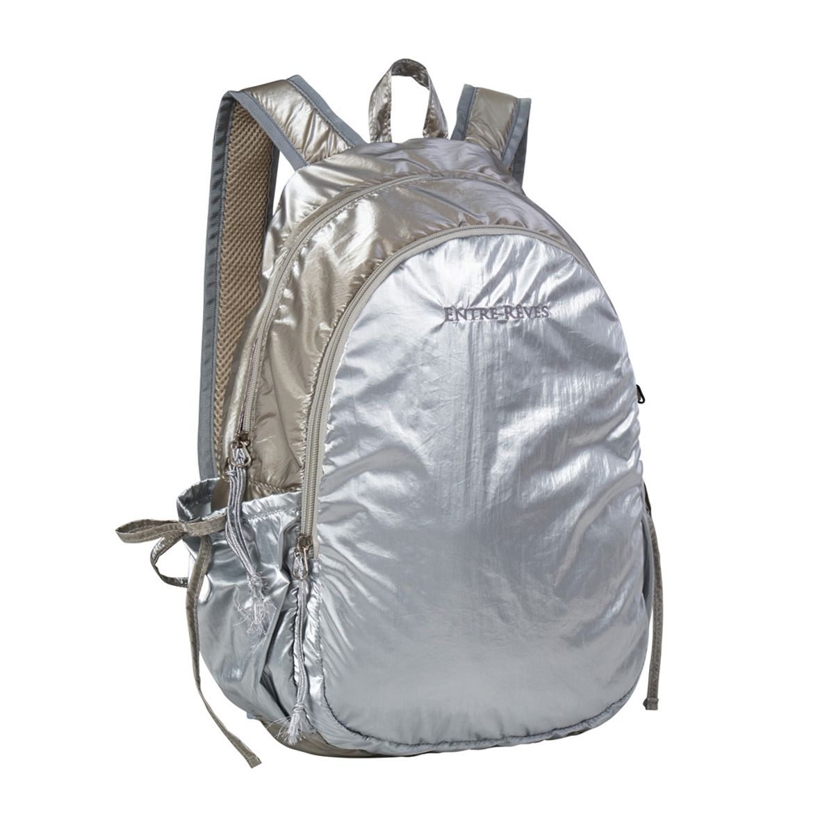 앙트레브(ENTRE REVES) 멜로우셸 백팩 실버 MELLOW SHELL BACKPACK - SILVER