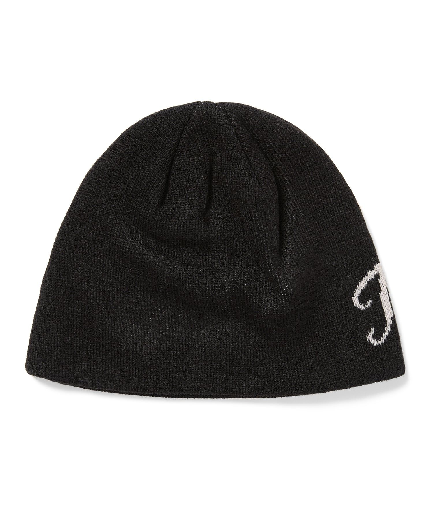 MUSINSA公式 | thisisneverthat Script Logo No Cuff Beanie Black