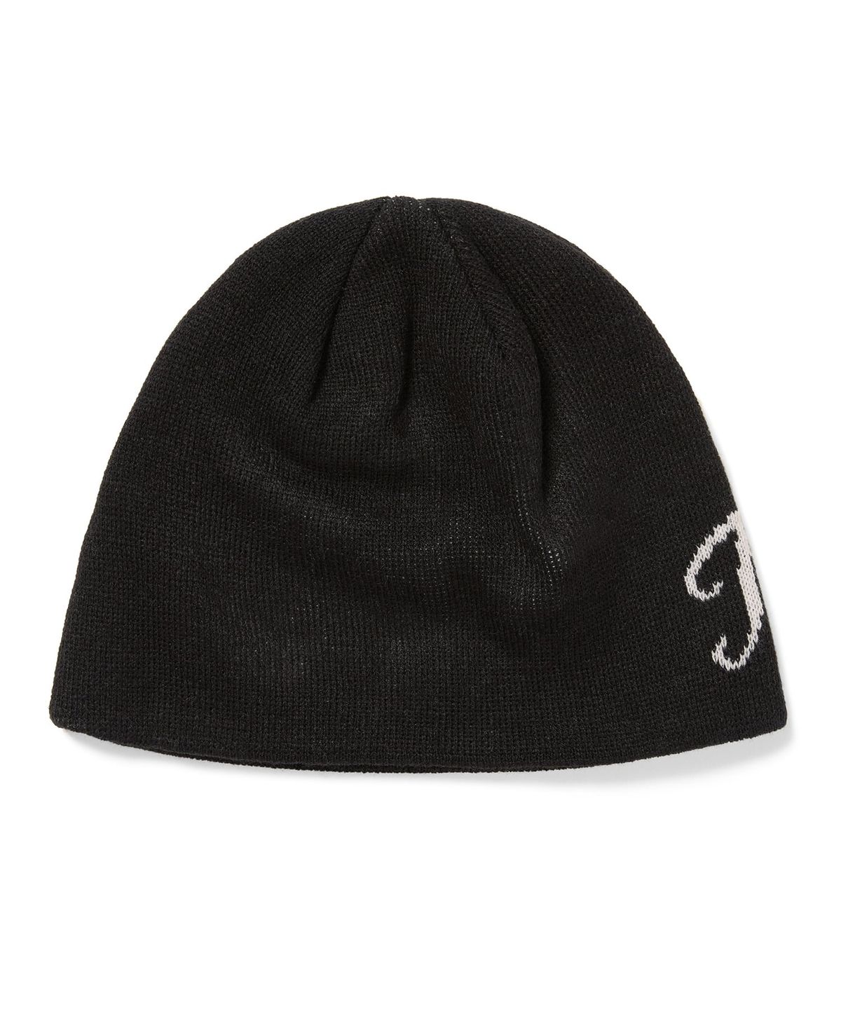 디스이즈네버댓(THISISNEVERTHAT) Script Logo No Cuff Beanie Black