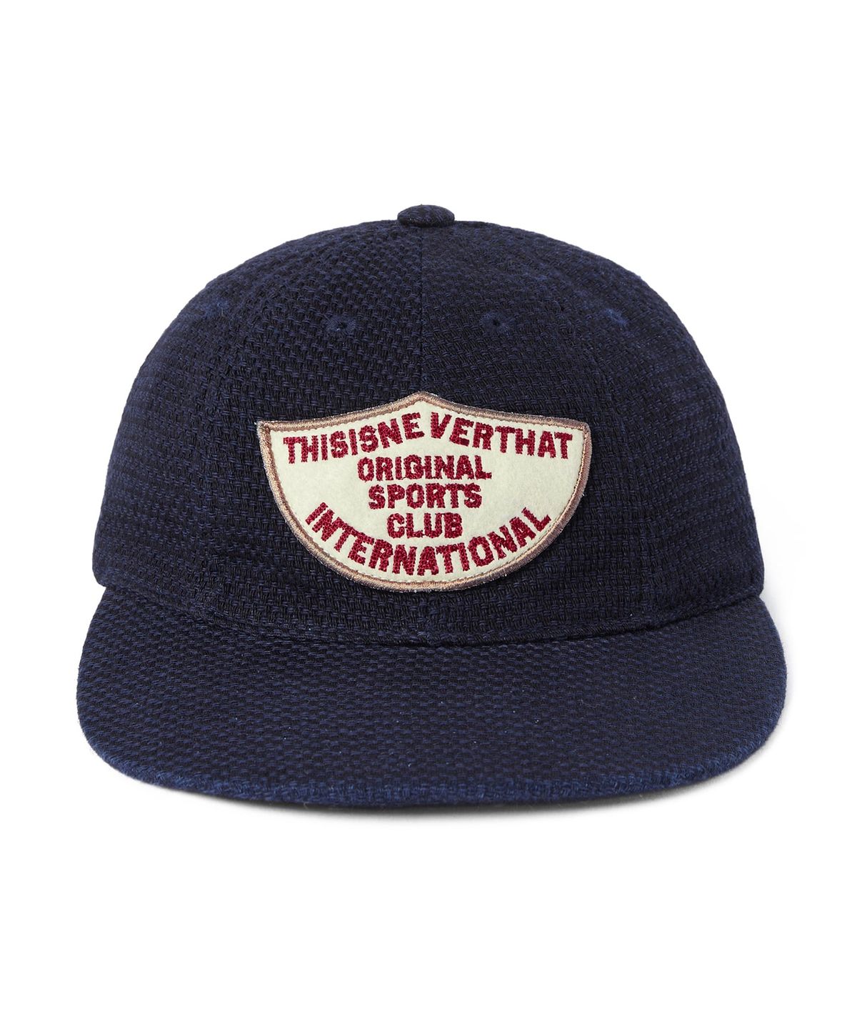 디스이즈네버댓(THISISNEVERTHAT) Washed Dobby Patch Cap Navy
