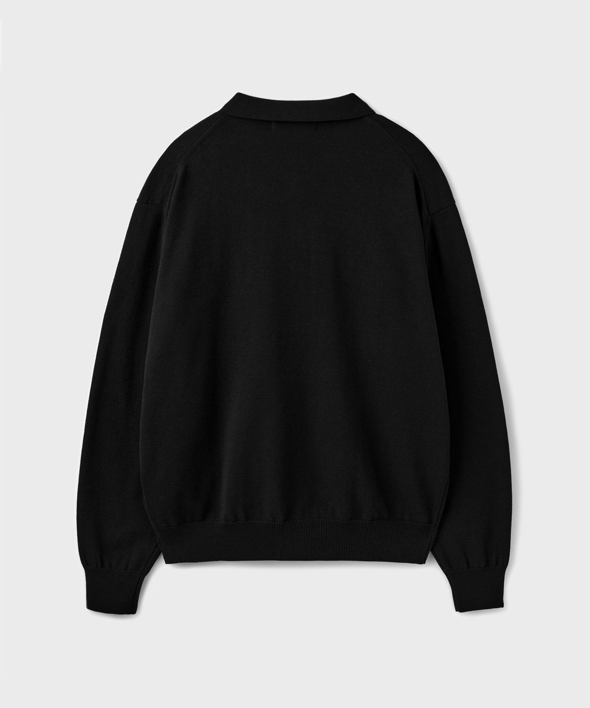 브랜디드(BRANDED) HARD TWIST COLLAR CARDIGAN [BLACK]