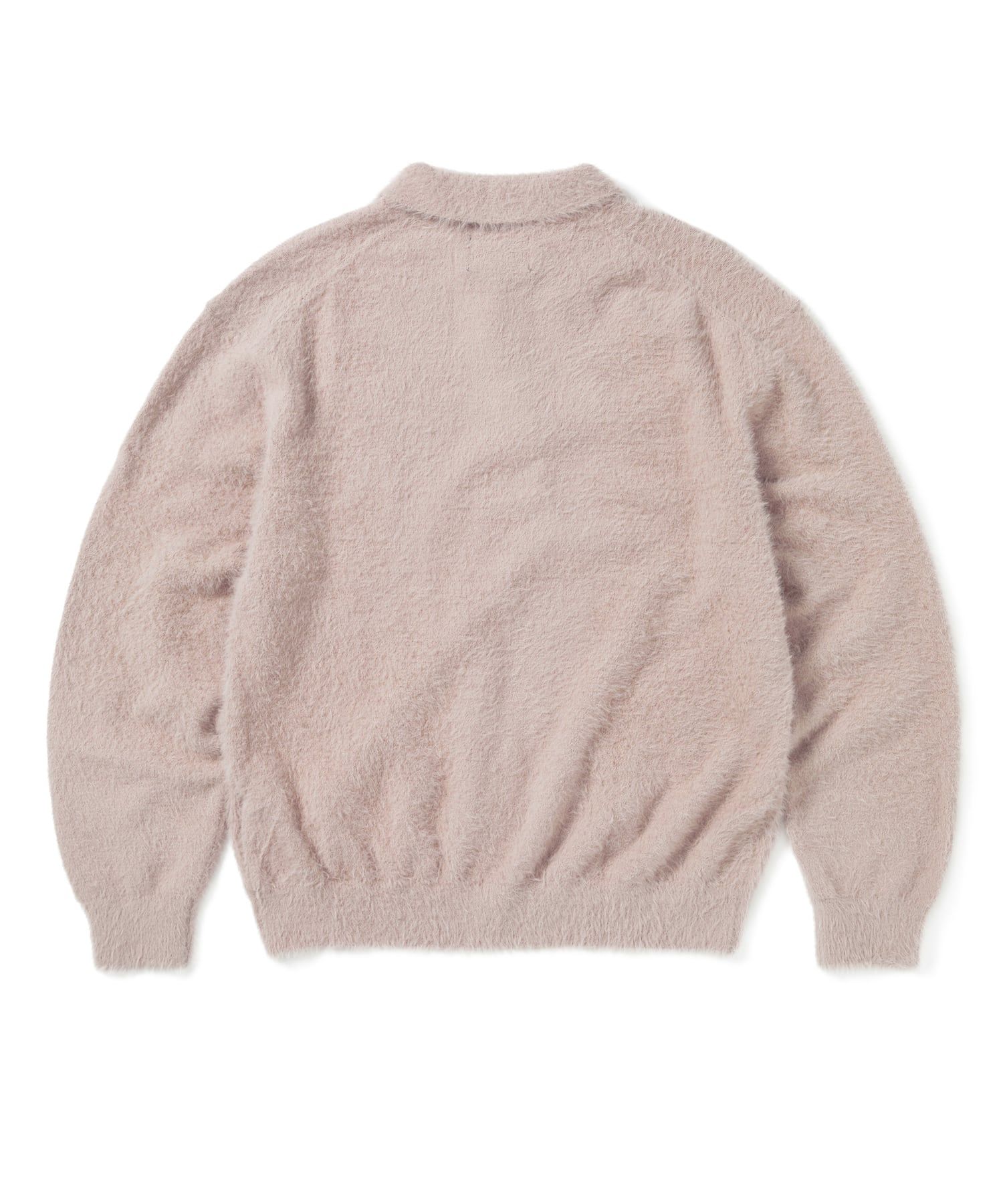 超人気新品 thisisneverthat® | MUSINSA SCT-Logo Pink Polo Knit Shaggy トップス