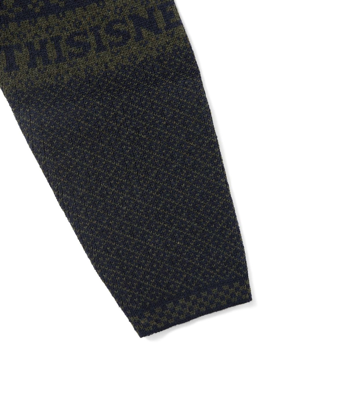 디스이즈네버댓(THISISNEVERTHAT) Block Knit L/S Top Navy