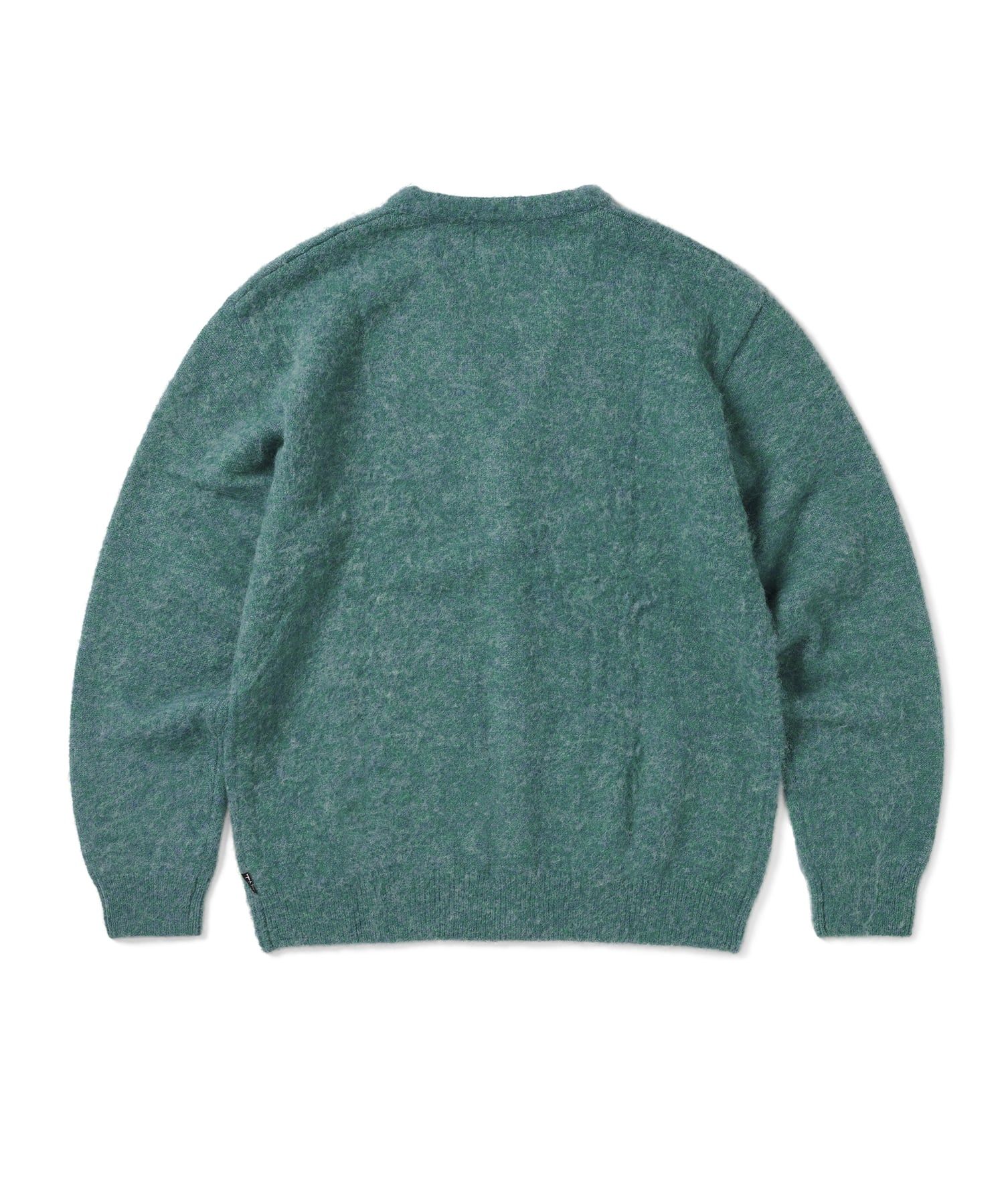 MUSINSA | thisisneverthat® Hairy Knit Cardigan Green