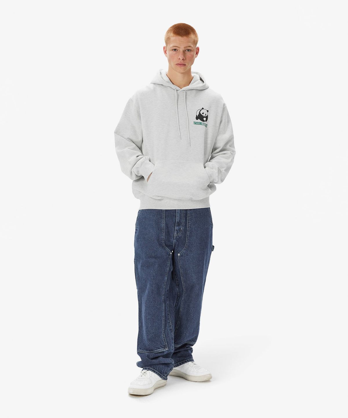 디스이즈네버댓(THISISNEVERTHAT) Panda Hoodie Oatmeal