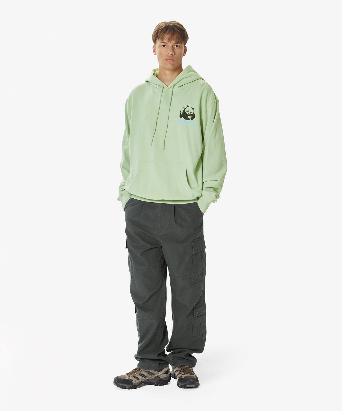 디스이즈네버댓(THISISNEVERTHAT) Panda Hoodie Pale Green