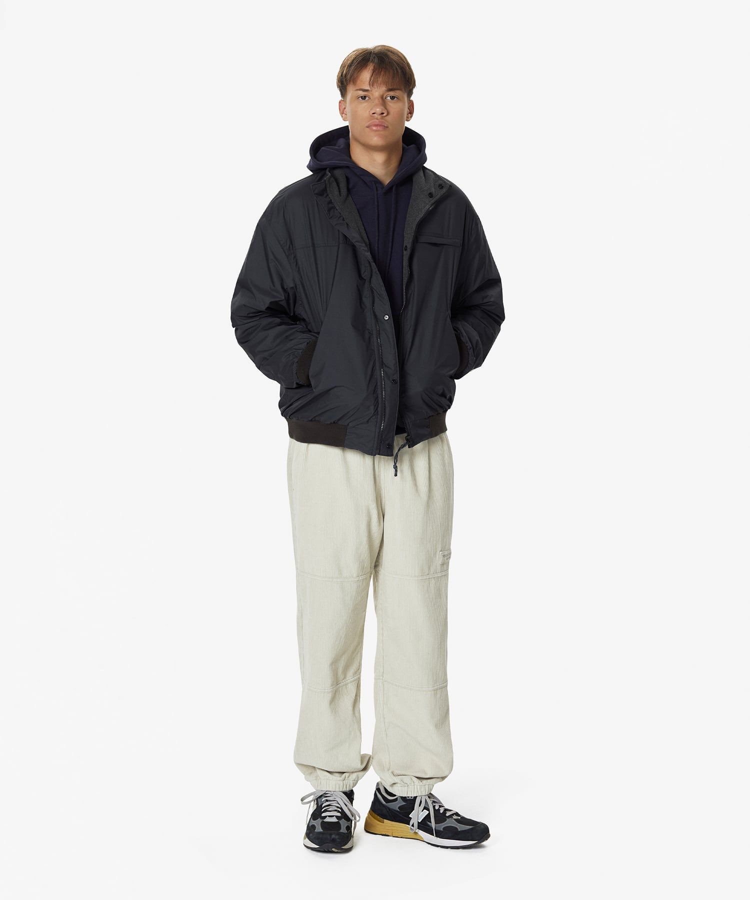 MUSINSA公式 | thisisneverthat® Reversible Warm Up Jacket Navy