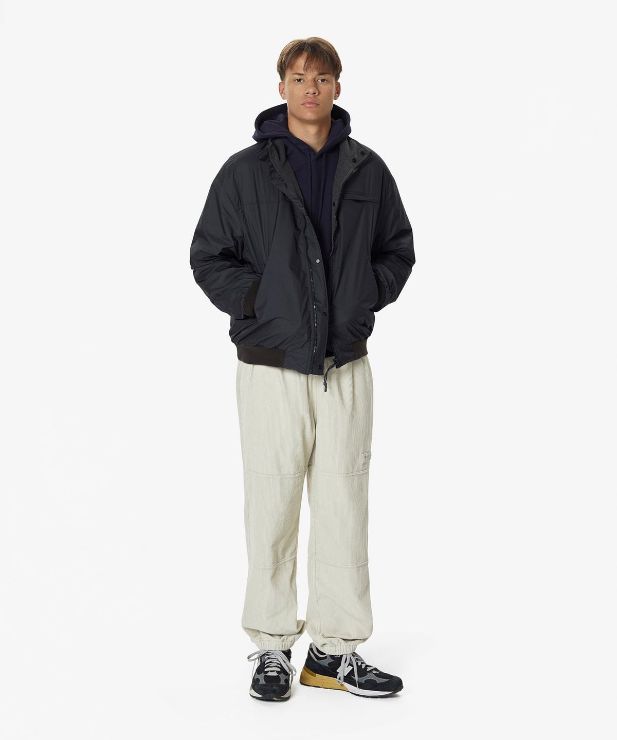디스이즈네버댓(THISISNEVERTHAT) Reversible Warm Up Jacket Navy