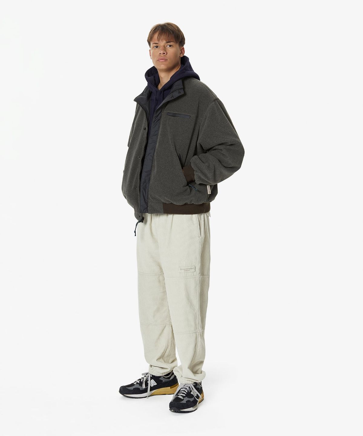 디스이즈네버댓(THISISNEVERTHAT) Reversible Warm Up Jacket Navy