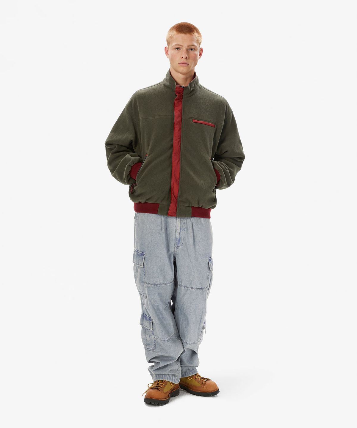 디스이즈네버댓(THISISNEVERTHAT) Reversible Warm Up Jacket Red