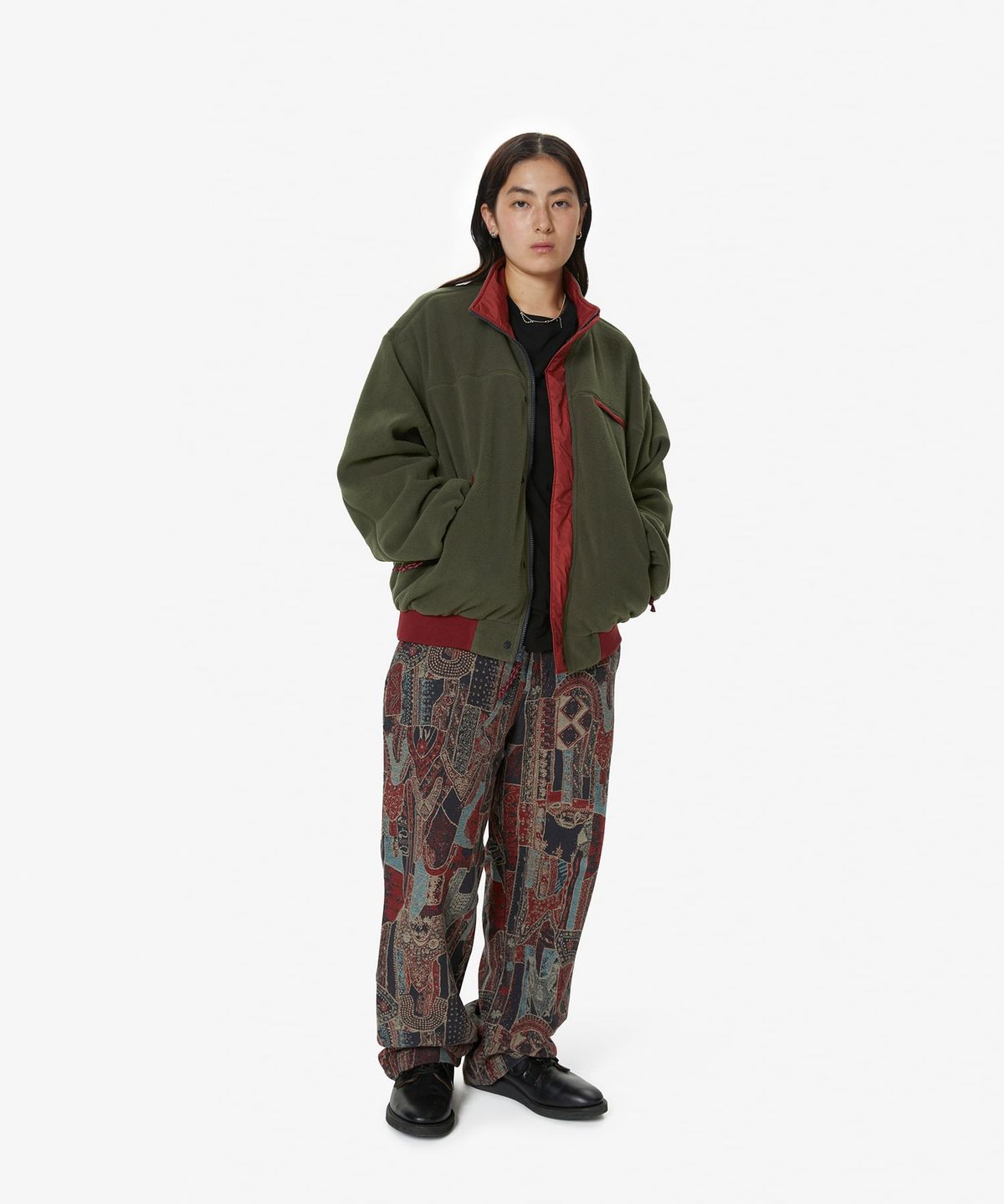 디스이즈네버댓(THISISNEVERTHAT) Reversible Warm Up Jacket Red