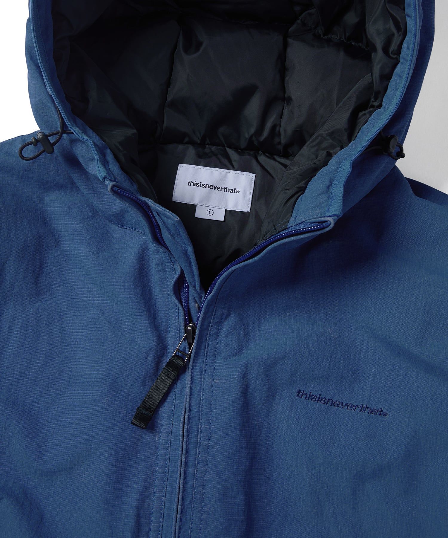 MUSINSA | thisisneverthat Washed Down Puffer Jacket Blue