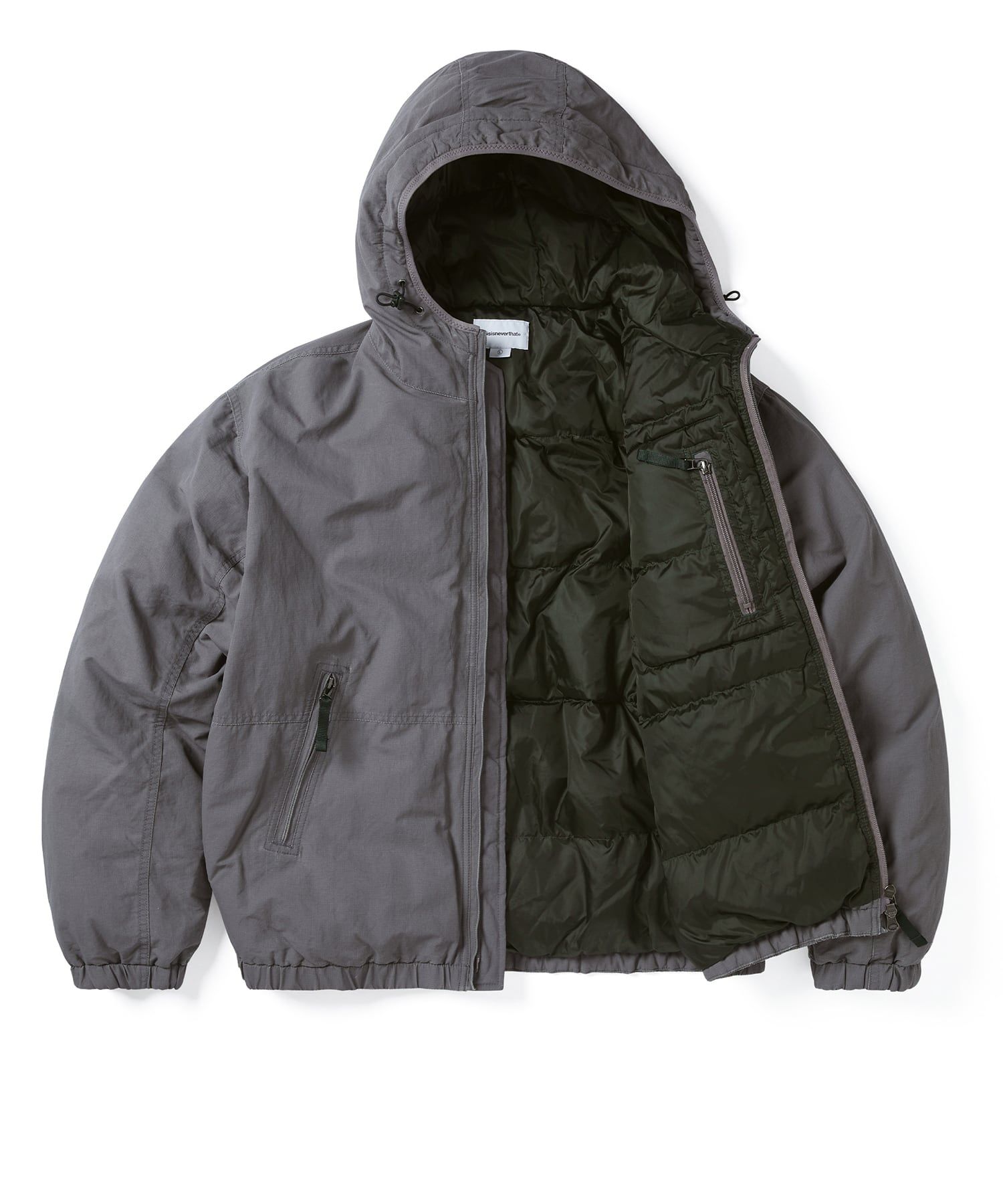 MUSINSA | thisisneverthat® Washed Down Puffer Jacket Lavender