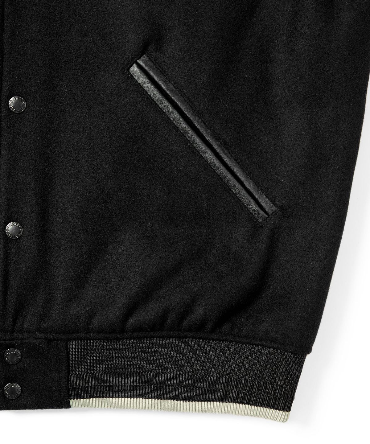 디스이즈네버댓(THISISNEVERTHAT) ULTRAS Varsity Jacket Black