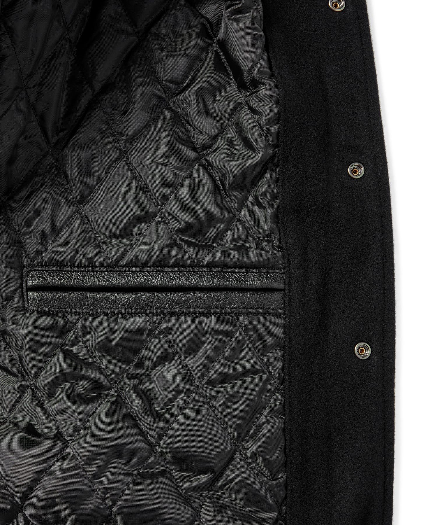MUSINSA公式 | thisisneverthat® ULTRAS Varsity Jacket Black