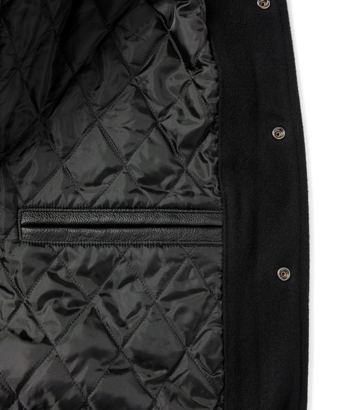 디스이즈네버댓(THISISNEVERTHAT) ULTRAS Varsity Jacket Black
