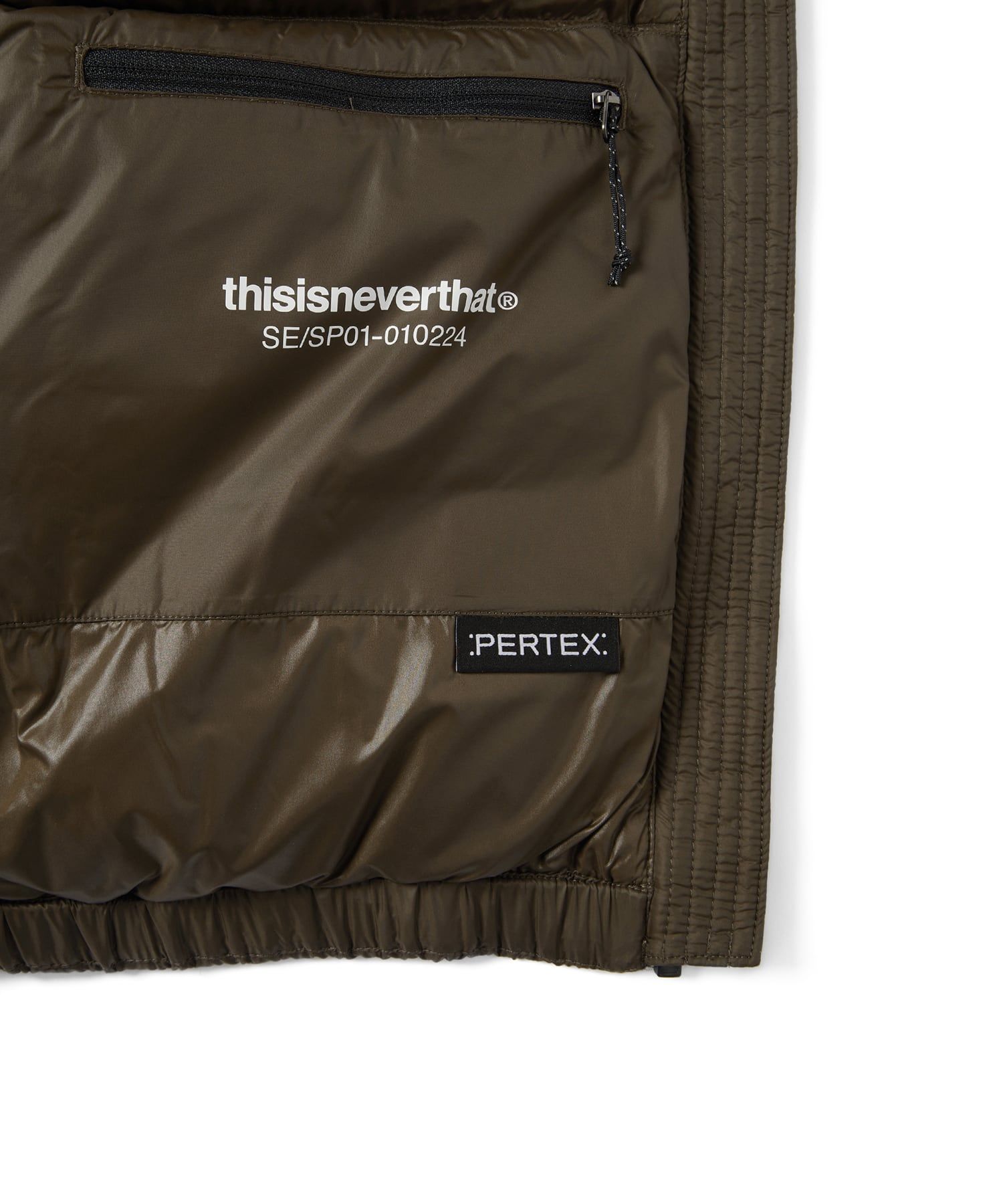 MUSINSA公式 | thisisneverthat® PERTEX® T Down Jacket Brown
